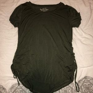 Navy green short sleeve